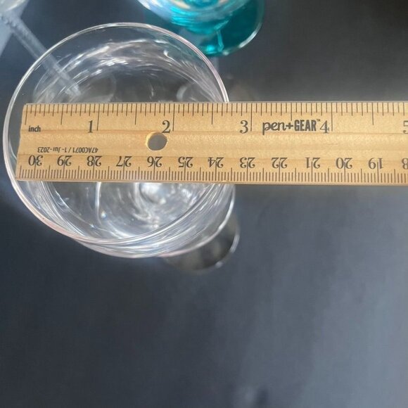 IVV Set Of 3 Vulcano Twist Stem Wine Glasses Hand Blown Italy Discontinued HTF - Picture 8 of 8